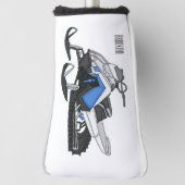 Snowmobile cartoon illustratie golfheadcover (Draai 90)