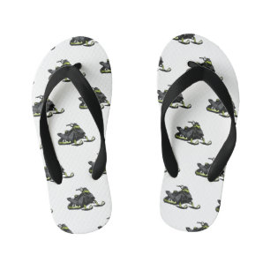 Snowmobile cartoon illustratie kinder teenslippers