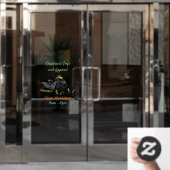 Snowmobile cartoon illustratie raamsticker (Kantoordeur)