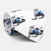 Snowmobile cartoon illustratie stropdas (Opgerold)