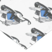 Snowmobile cartoon illustratie tafelkleed (Gekanteld)