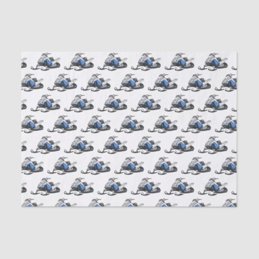 Snowmobile cartoon illustratie tissuepapier (Voorkant)