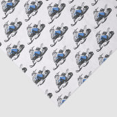 Snowmobile cartoon illustratie tissuepapier (Detail)