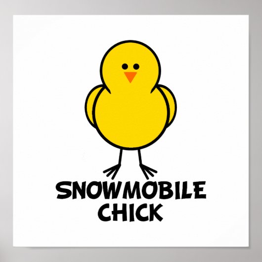 Snowmobile Chick Poster (Voorkant)