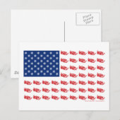 Snowmobile Flag Briefkaart (Voorkant / Achterkant)