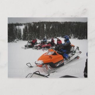 Snowmobile Group Ride Briefkaart