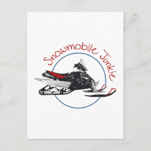 Snowmobile Junkie Briefkaart