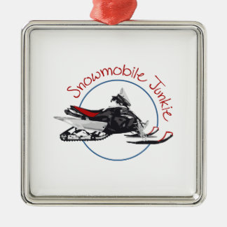 Snowmobile Junkie Metalen Ornament