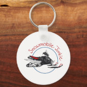 Snowmobile Junkie Sleutelhanger (Voorkant)