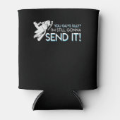 Snowmobile Lover zal het Shirt nog steeds sturen Blikjeskoeler (Voorkant)