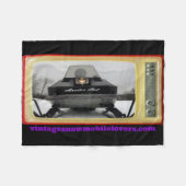 Snowmobile Lovers 1972 Arctic Cat Blanket Fleece Deken (Voorkant (Horizontaal))