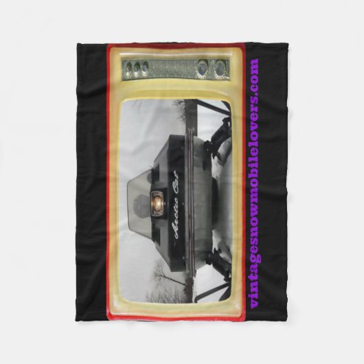 Snowmobile Lovers 1972 Arctic Cat Blanket Fleece Deken (Voorkant)