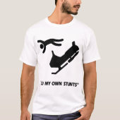 Snowmobile Mijn eigen stunts T-shirt (Voorkant)
