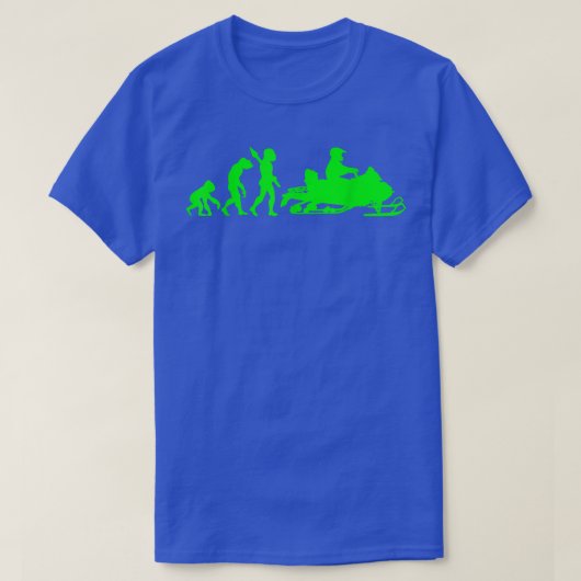 Snowmobile Motorcycle Evolution T-shirt (Design voorkant)