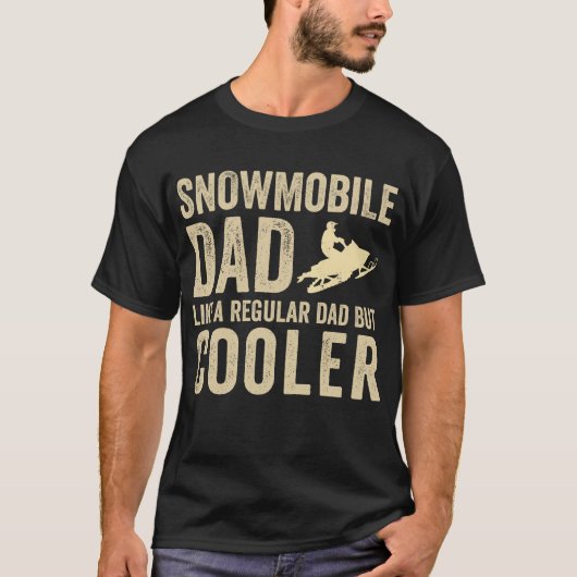Snowmobile pa als een gewone vader, maar koeler t-shirt (Voorkant)