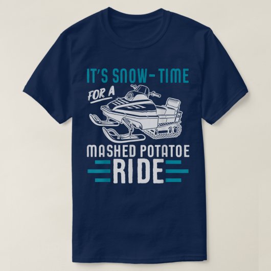 Snowmobile Rond wintersportweddenschap T-shirt (Design voorkant)