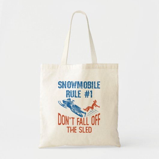 Snowmobile Rule Funny Herfst niet van de Sled Tote Bag (Voorkant)
