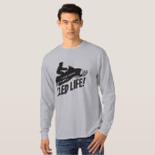 Snowmobile Sled Life Rider T-shirt (Voorkant volledig)