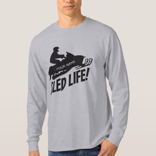 Snowmobile Sled Life Rider T-shirt (Voorkant)