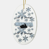 Snowmobile Snow Minnesota kerstversiering Keramisch Ornament (Links)