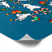 Snowmobile Snowmobiling Christmas Tree Xmas  Poster (Hoek)