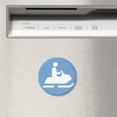 Snowmobile Symbol Magnet Magneet (Insitu (Vaatwasser))