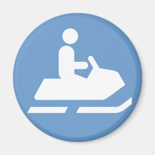 Snowmobile Symbol Magnet Magneet