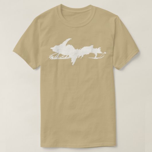 Snowmobile Upper Michigan  UP Upper Peninsula  T-shirt (Design voorkant)