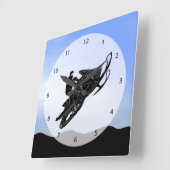 Snowmobile Vierkante Klok (Hoek)