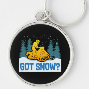 Snowmobilen - Sneeuw gek Snowmobilen Sleutelhanger