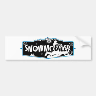 SNowmobiler Bumpersticker