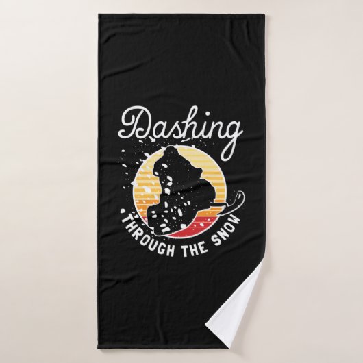 Snowmobiling - Dashing Through The Snow Badhanddoek (Badhanddoek)