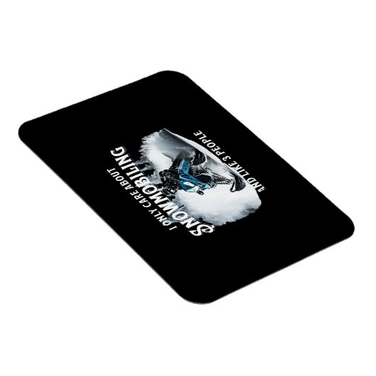 Snowmobiling Grappige Sneeuwscooter Snowmobiling G Magneet (Rechterzijde)