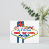 Snowmobiling/Welkom in het noordbos Briefkaart (Staand voorkant)