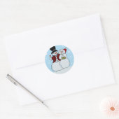 Snowpaar Ronde Sticker (Envelop)