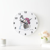 Snowpack Snowman horloge murale (Maison)