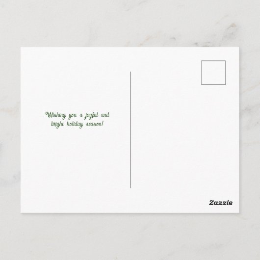 Snowplow met kerstmis, aangepaste slopend briefkaart (Achterkant)