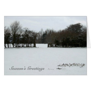 Snowscape Season's Greetings Kaart