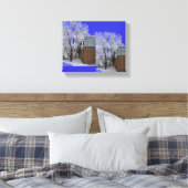 Snowscapes van NJ Canvas Afdruk (Insitu (Slaapkamer))