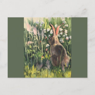 Snowshoe Hare in de lente Briefkaart