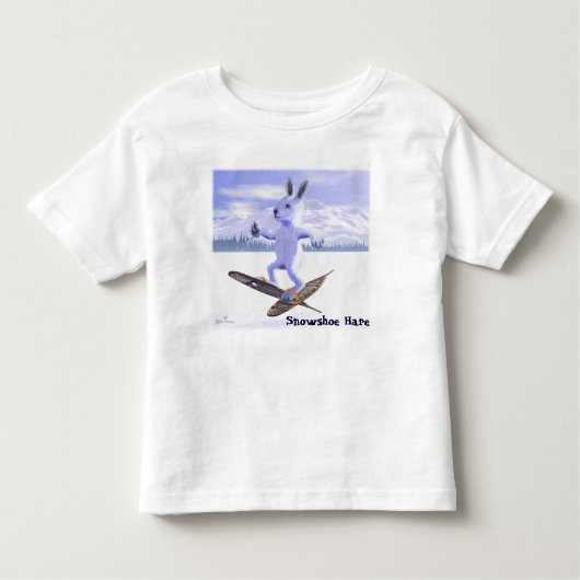 Snowshoe Hare Kinder Shirts (Voorkant)