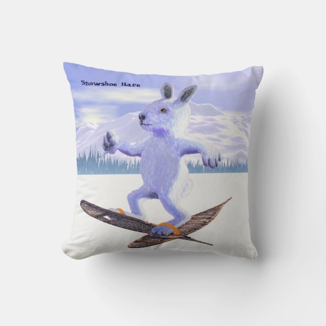 Snowshoe Hare Kussen (Voorkant)