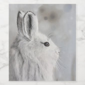 Snowshoe Hare Wijn Etiket (Enkel label)