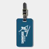 Snowshoe Mountain West Virginia Skier Bagagelabel (Voorkant verticaal)