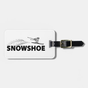 Snowshoe Mountain West Virginia Skispringer Bagagelabel