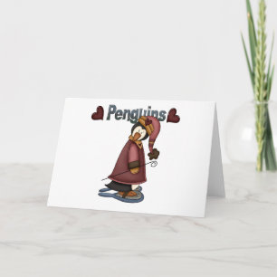 Snowshoe Penguin T-shirts en cadeaus Feestdagen Kaart