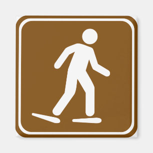 Snowshoe Trail Highway Sign Magneet