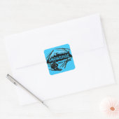 Snowshoe West Virginia bleu logo autocollants (Enveloppe)