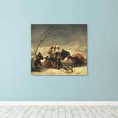 Snowstorm 1786-87 canvas afdruk (Insitu (Houten vloer))