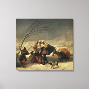 Snowstorm 1786-87 canvas afdruk